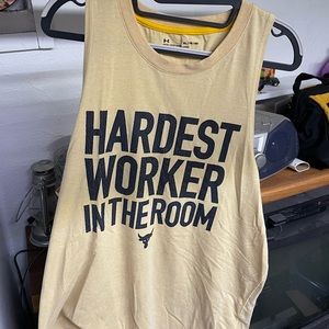 The Rock Under Armour workout tank top